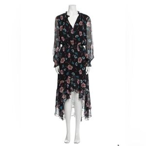 INTERMIX Silk Floral Dress